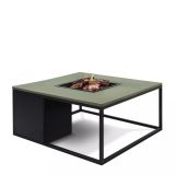 Cosi lounge vuurtafel 100x100 cm - zwart/groen