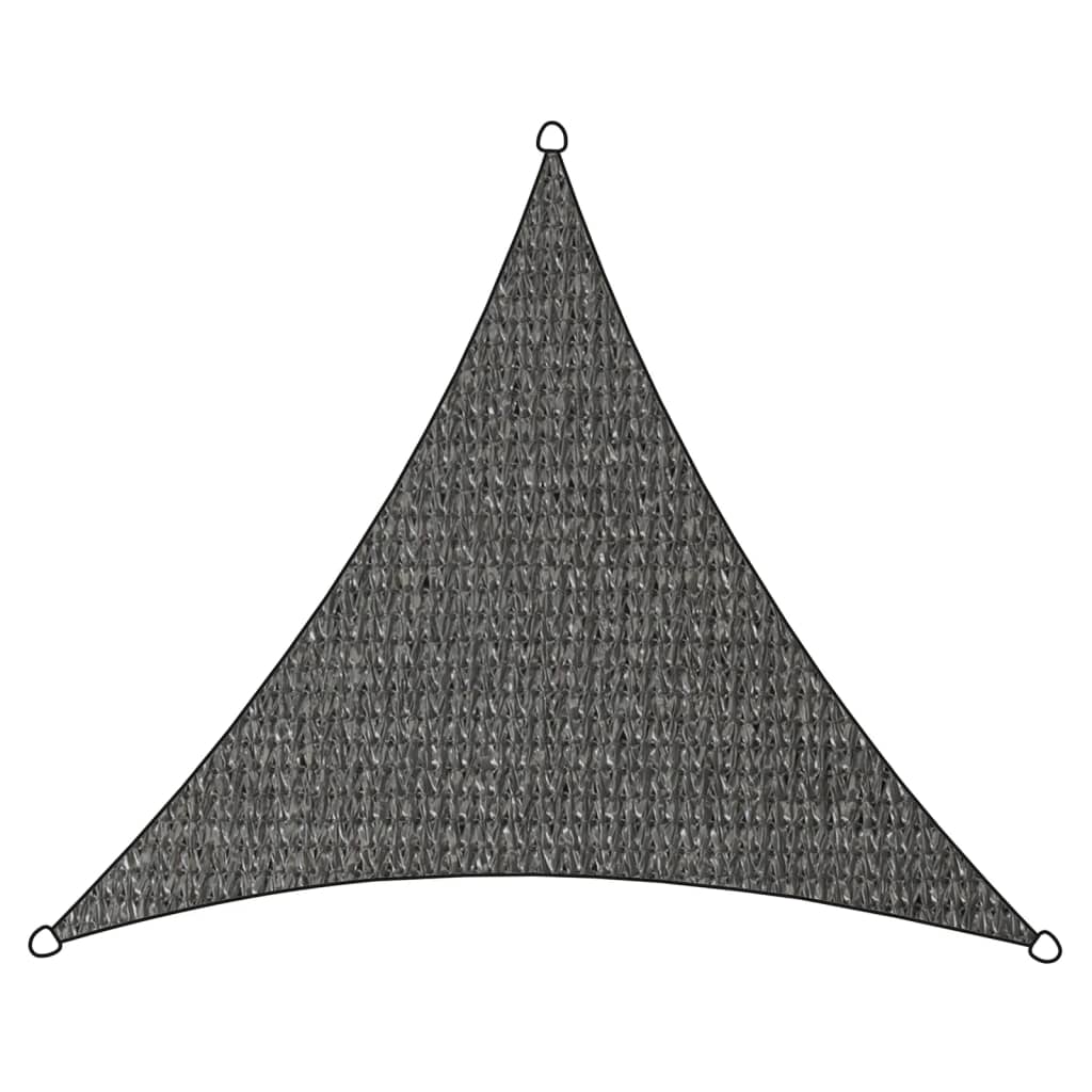 Livin'outdoor Tissu d'ombrage Iseo PEHD Triangle 3,6x3,6x3,6 m Gris