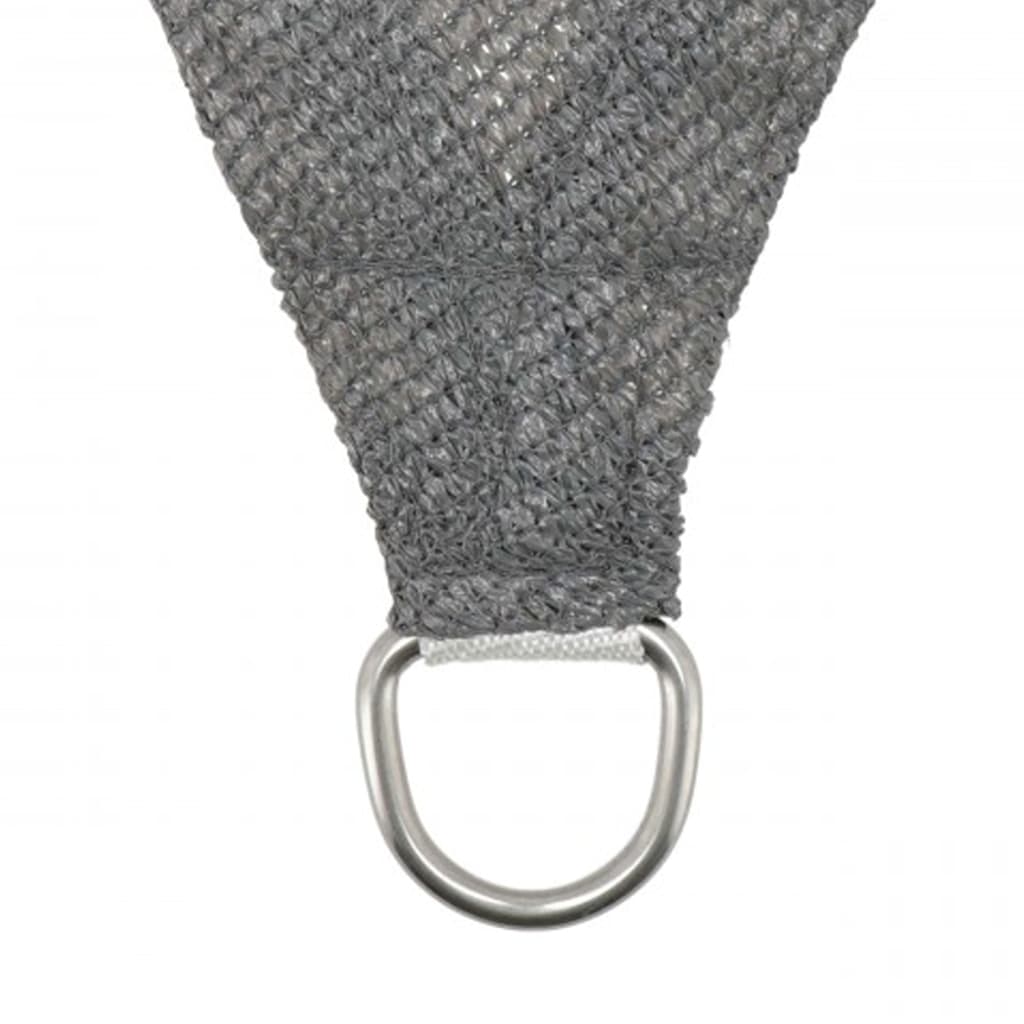 Pânză parasolar Iseo triunghi gri 3,6x3,6x3,6m HDPE