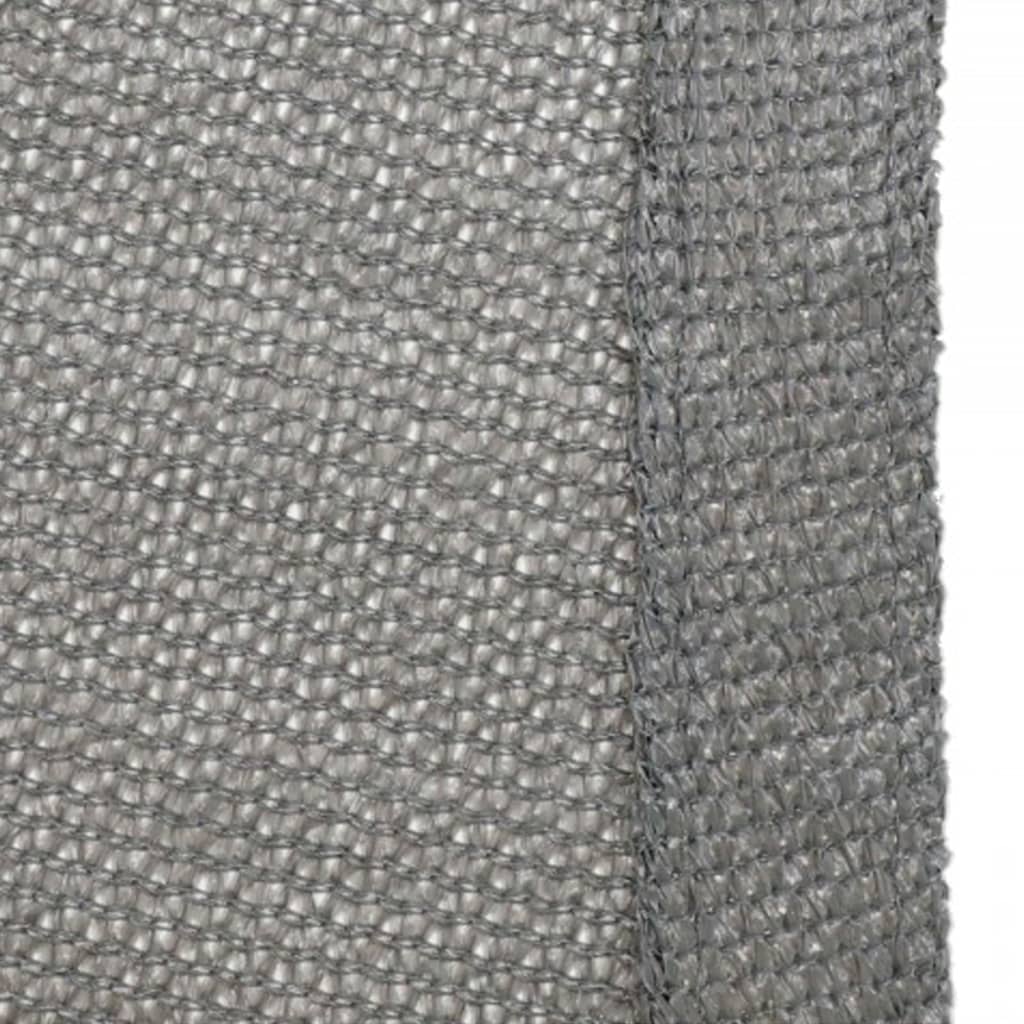 Pânză parasolar "Iseo", triunghi, gri, 5x5x5 m, HDPE