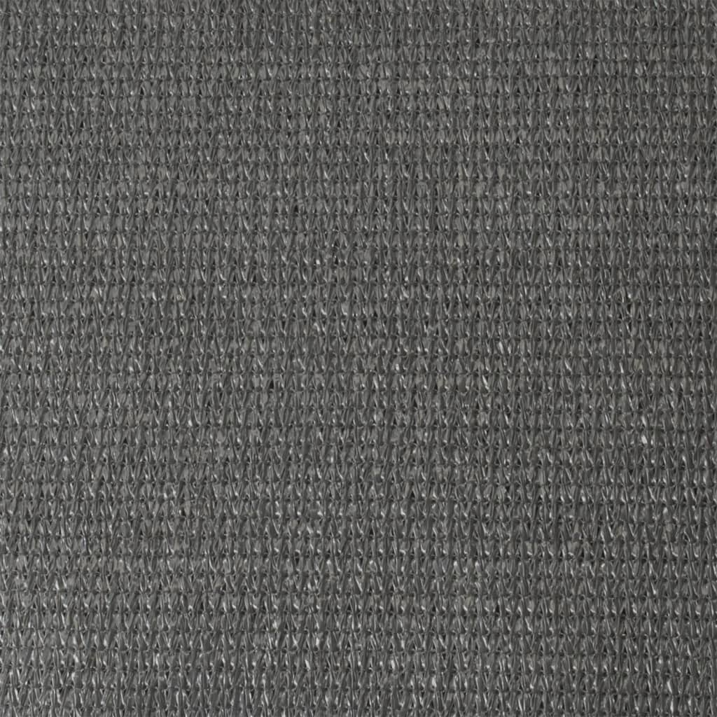 Pânză parasolar "Iseo", triunghi, gri, 5x5x5 m, HDPE