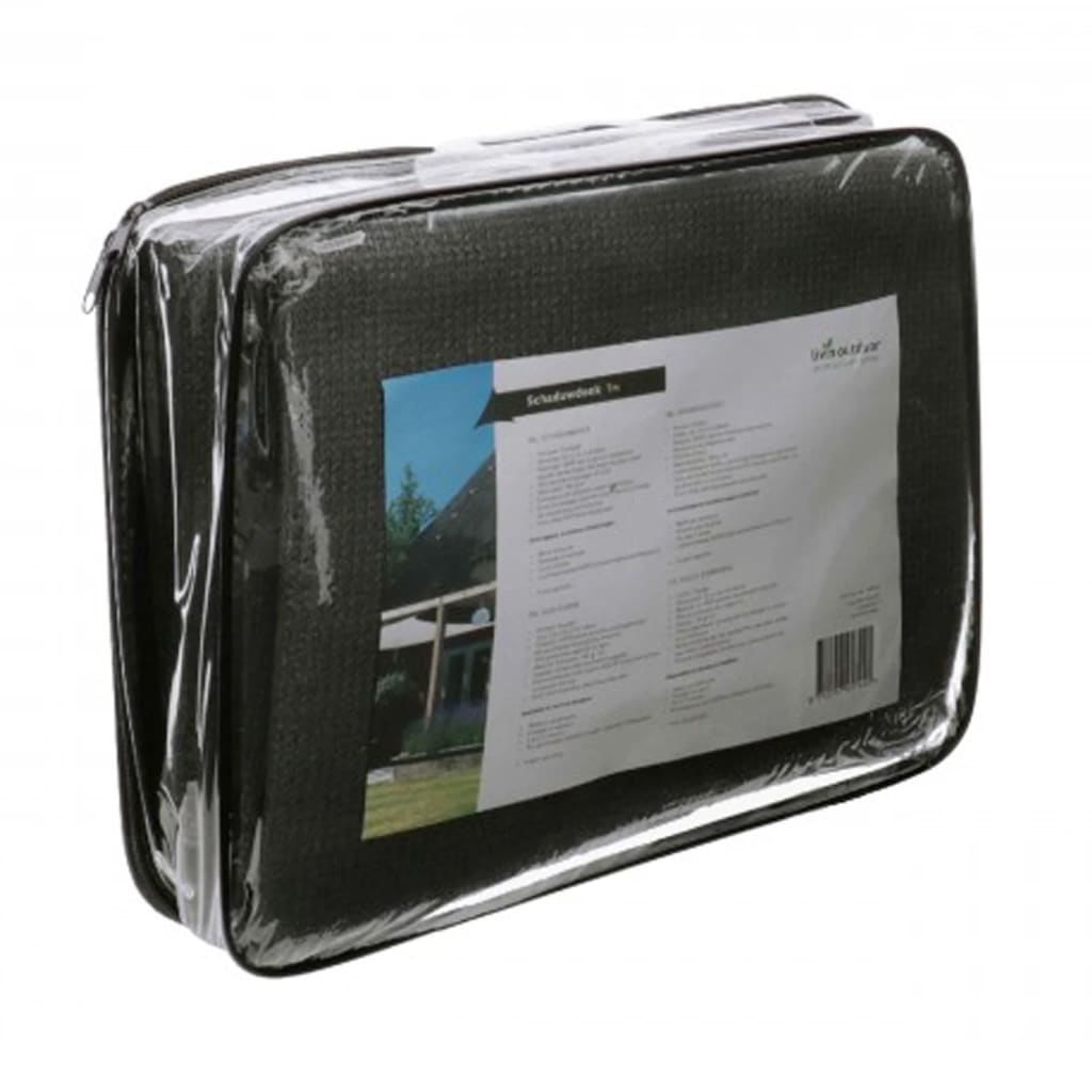 Pânză parasolar "Iseo", triunghi, gri, 5x5x5 m, HDPE