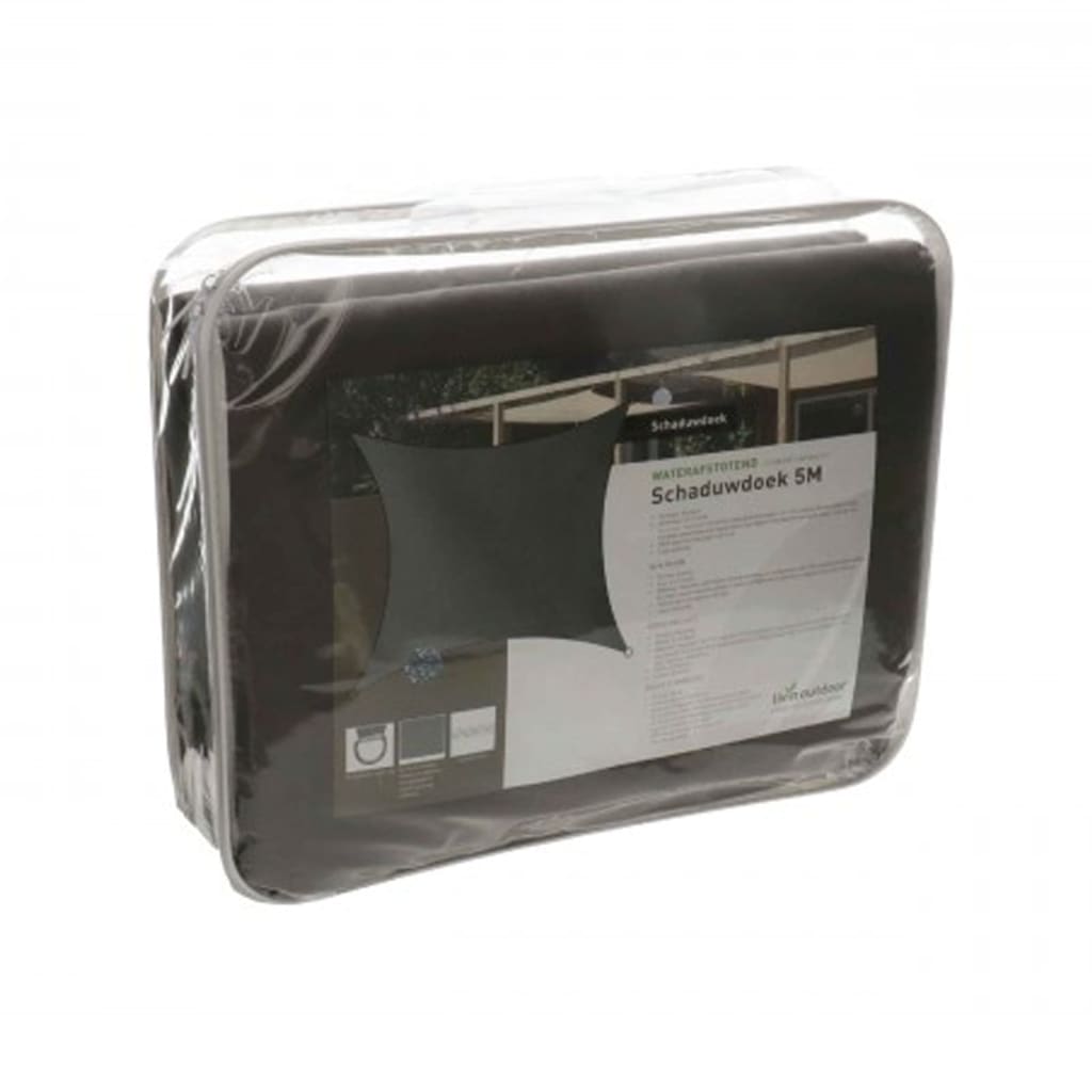 Pânză parasolar Como, gri, 5x5 m, poliester, pătrat