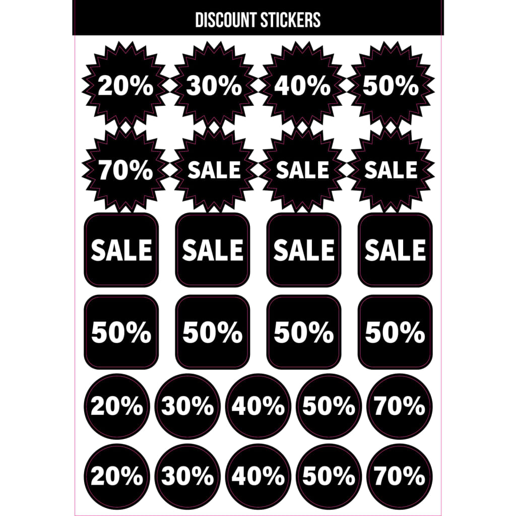 

rillprint Kortingstickers assortiment 5x10 vellen