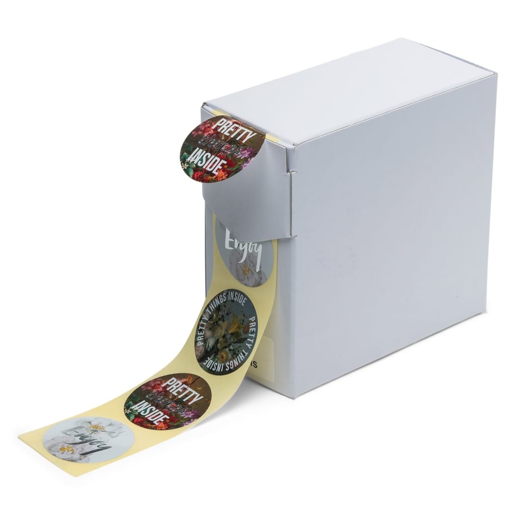 rillprint Geschenk-Aufkleber 250 Stk. x 4 Rollen Metallic