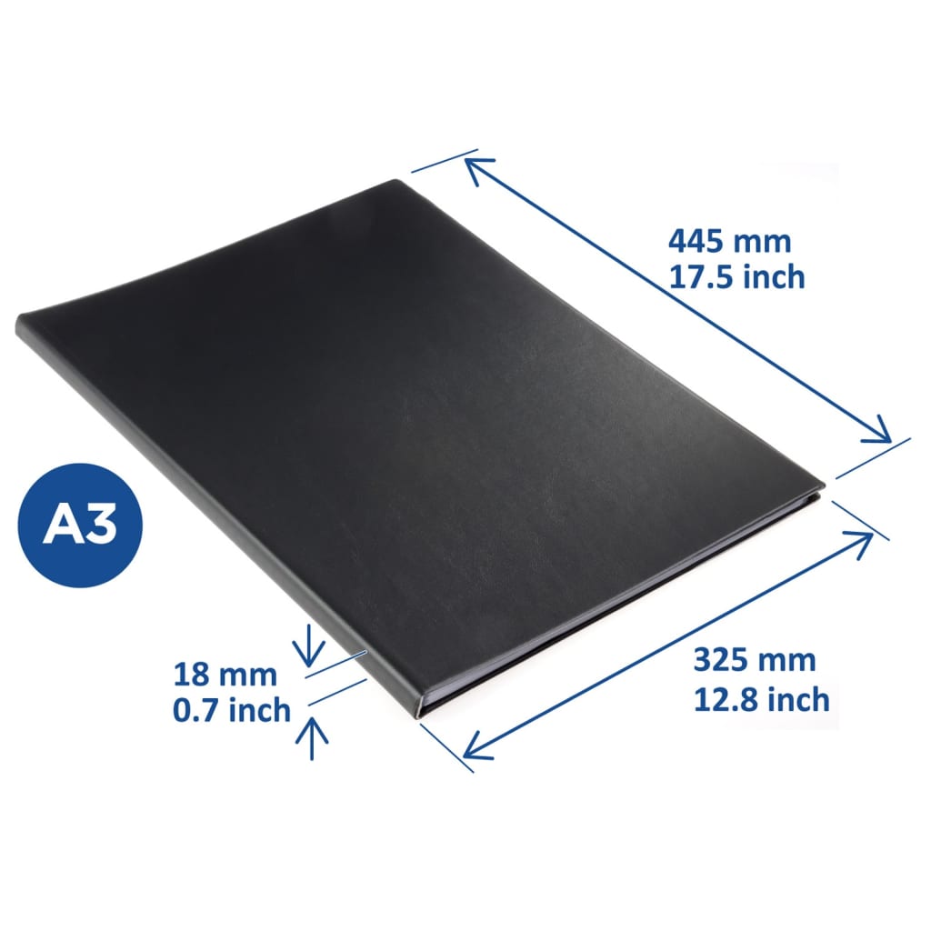 Predstavitvena mapa A3 36 žepov črna