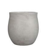 Pot rond elsie 34 x 34 cm wit