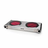 Nova Keramische kookplaat dubbel 2400 W zilver 300200