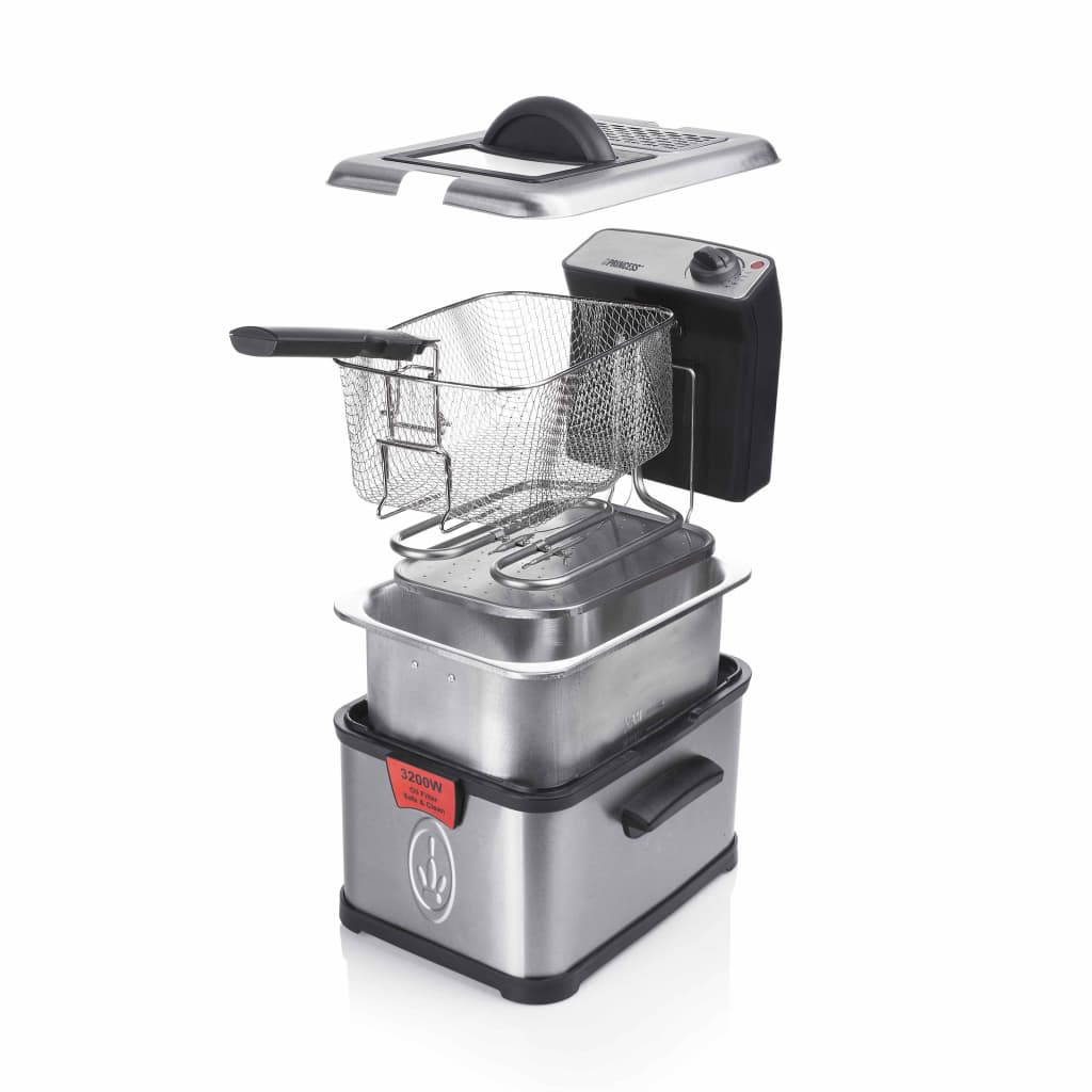 

Princess Friteuse Superior 3 L 3200 W zilverkleurig 183001