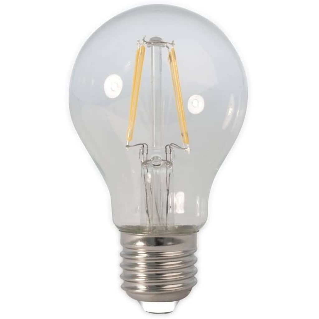 Calex LED volglas Filament Standaardlamp 240V 4W 390lm E27 A60, Helder 2700K CRI80 Dimbaar