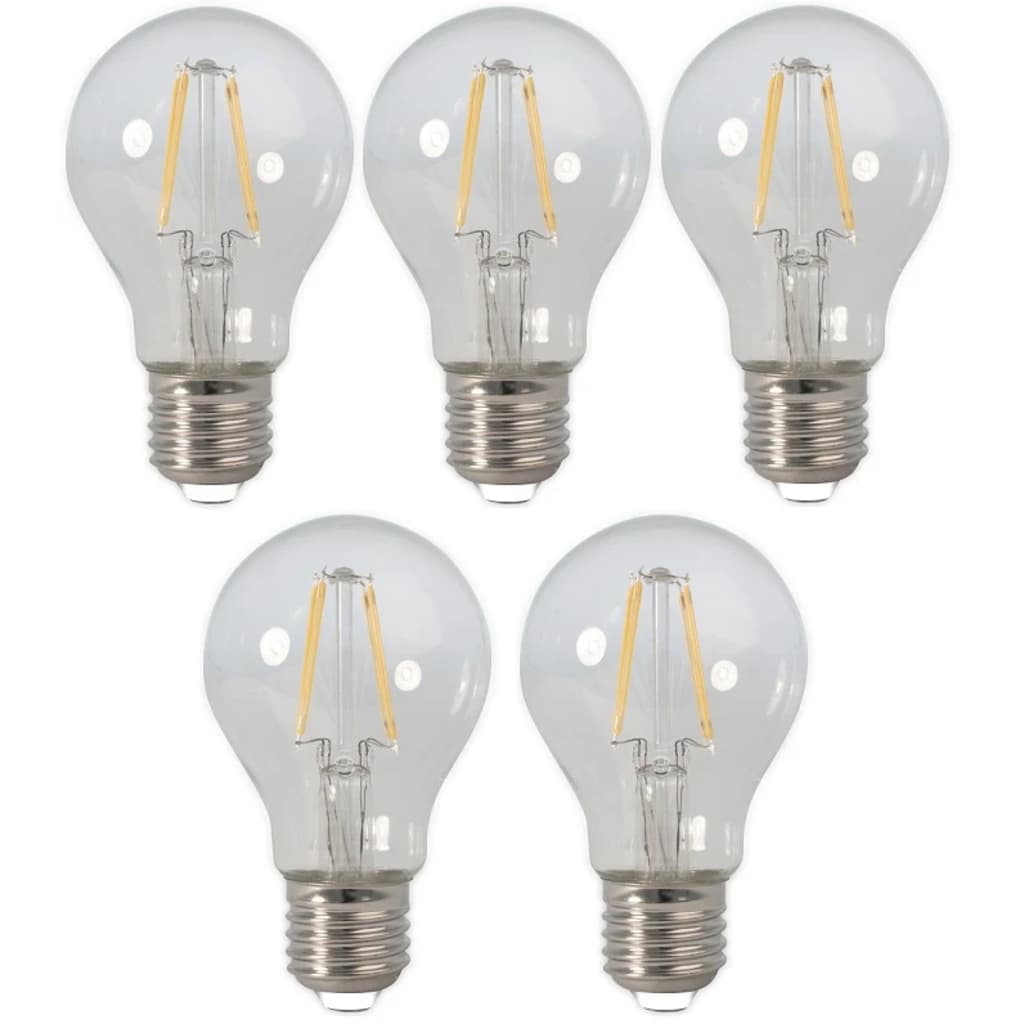 Calex 5 Stuks Led Filament Normaallamp 4W E27 2700K Dimbaar 390Lm calex kopen in de aanbieding Calex 5 Stuks Led Filament Normaallamp 4W E27 2700K Dimbaar 390Lm calex kopen in de aanbieding