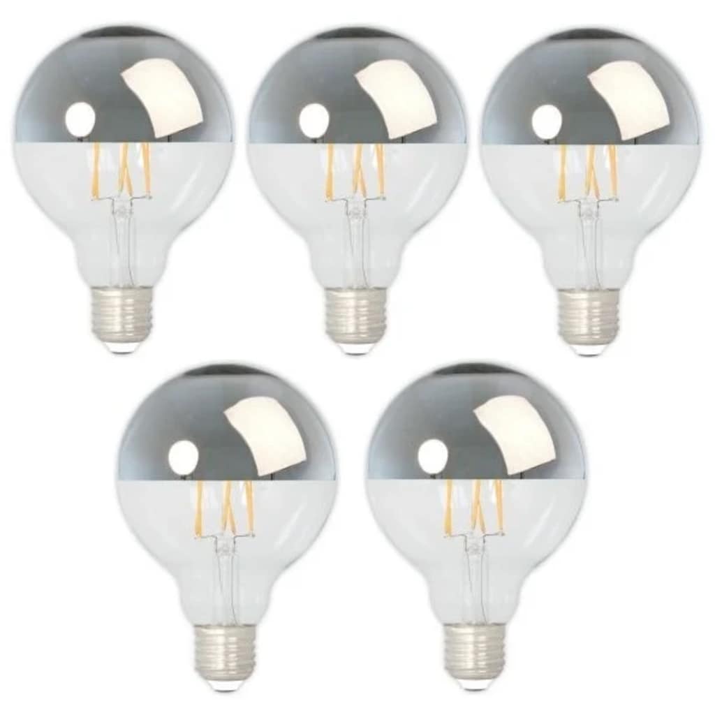 Calex 5 Stuks Led Kopspiegel Globe G95 4W E27 2700K Dimbaar 280Lm calex kopen in de aanbieding