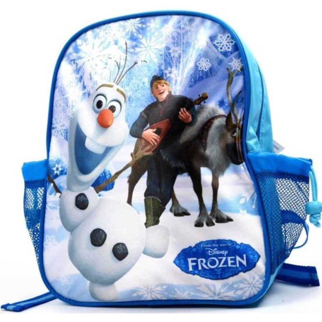 Disney Frozen Rugzak - Olaf met Kristoff en Sven Blauw