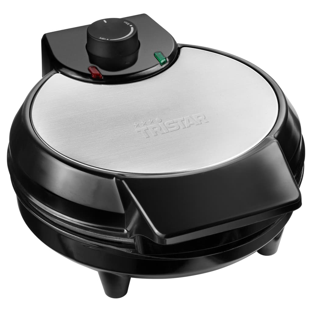 Tristar Waffeleisen WF-1160 700 W 5 Waffeln Schwarz und Silbern