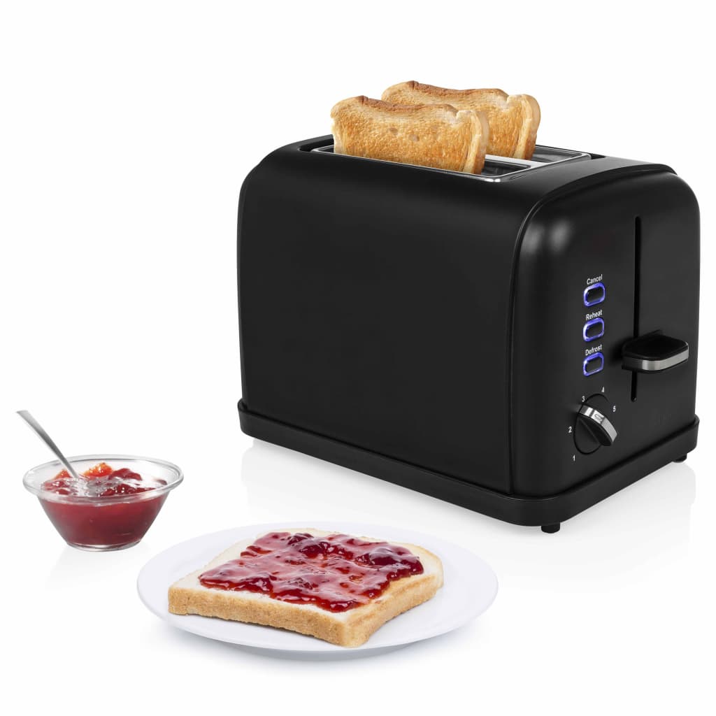 Tostadora De Acero Inoxidable Negro Mate 950W Princess 18 width=274