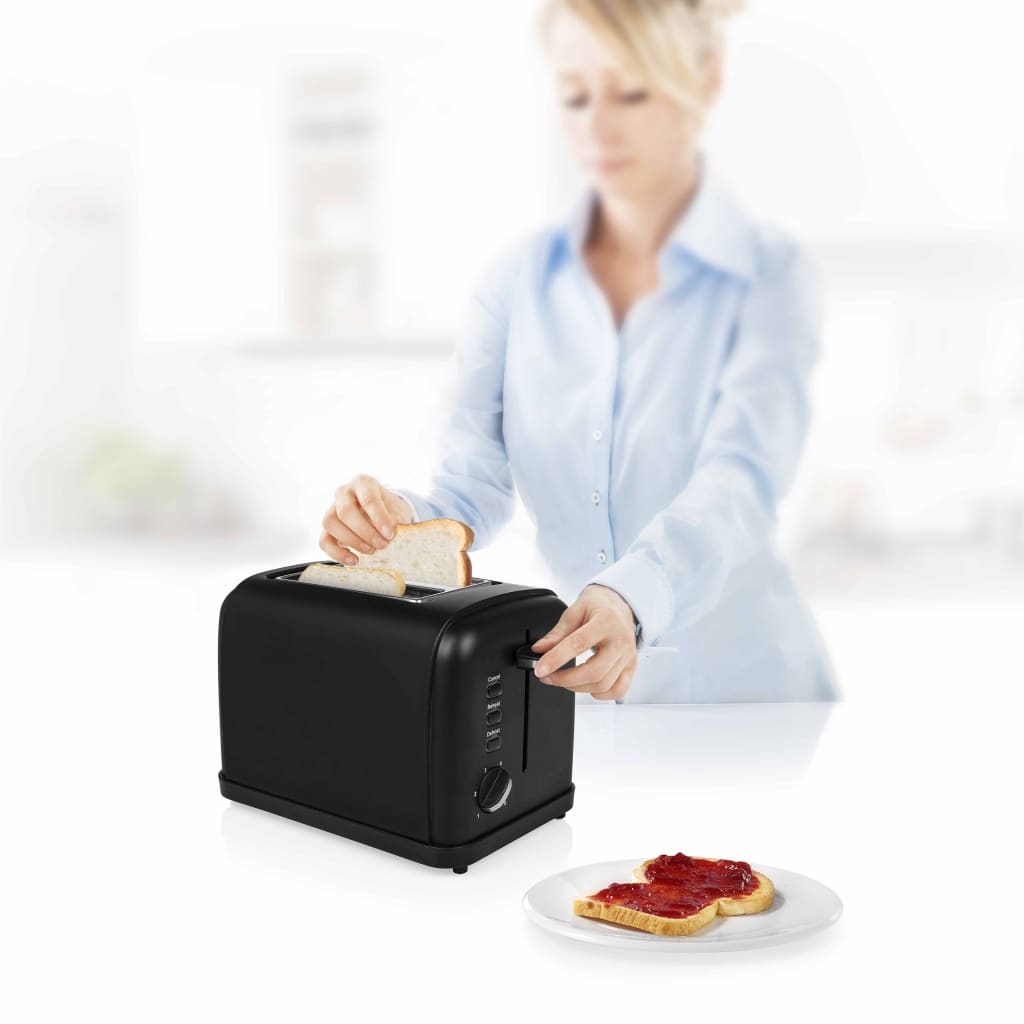 Tostadora De Acero Inoxidable Negro Mate 950W Princess 21 width=274