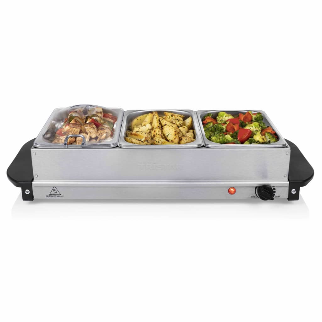 

Tristar Buffetwarmer 200 W 4,2 L roestvrij staal zilverkleurig