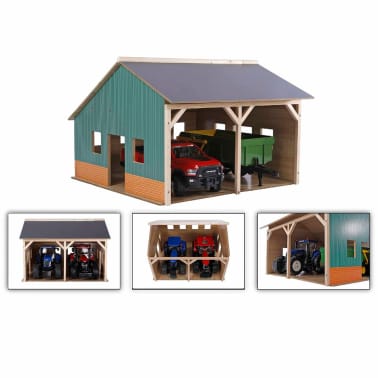 Kids Globe Scheune Fur Traktoren 1 16 Holz 610338 Vidaxl De