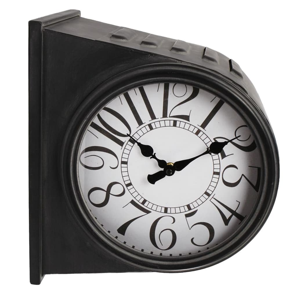 Gifts Amsterdam Orologio da Parete Glasgow Nero Vintage 28x21x31,5 cm