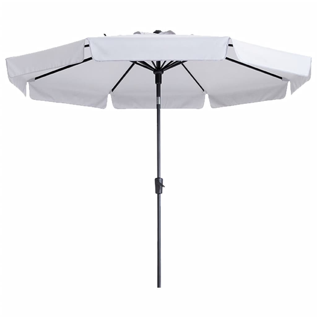Afbeelding Madison parasol Flores rond 300 cm gebroken wit door Vidaxl.nl