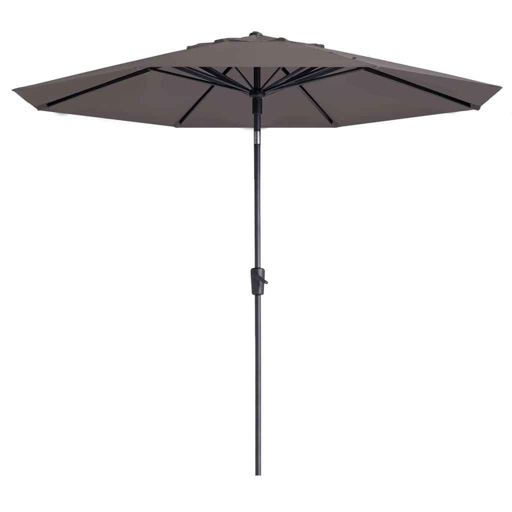 Madison parasol Paros II Luxe 300 cm gråbrun
