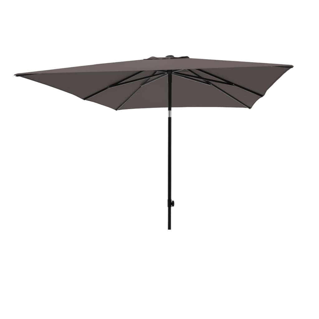 Madison parasol Denia 200x200 cm gråbrun