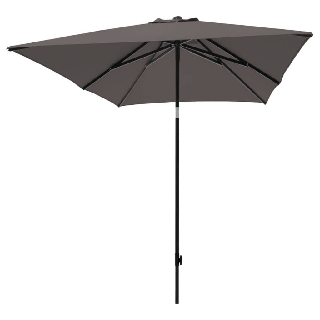 Madison parasol Moraira 230x230 cm gråbrun