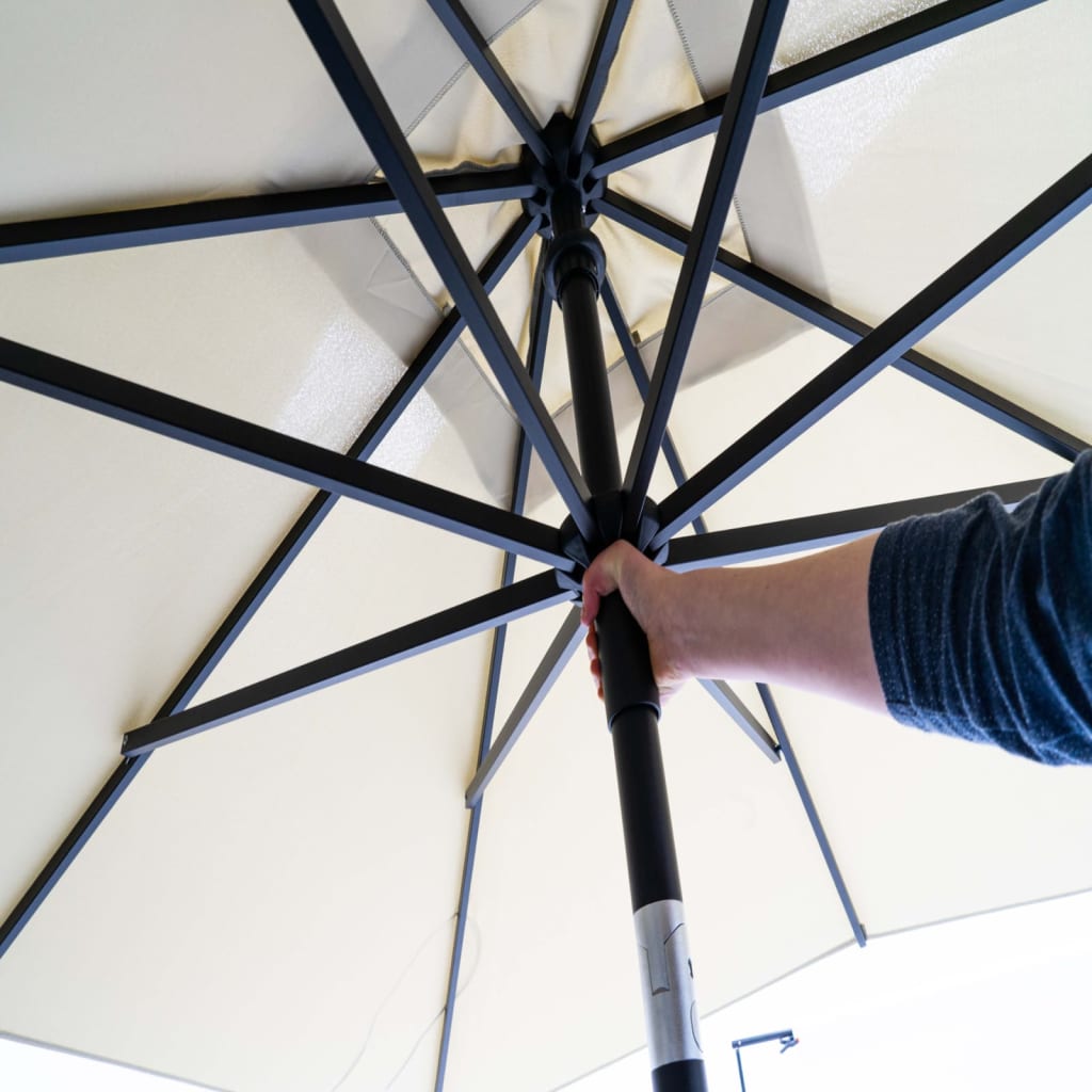 Madison Parasol Moraira 230x230 cm ecru afbeelding