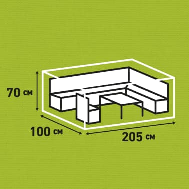 Madison Cobertura para lounge de exterior 205x100x70 cm cinzento[14/15]