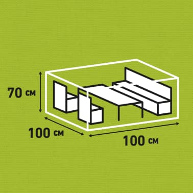 Madison Cobertura para lounge de exterior 100x100x70cm cinzento[14/15]