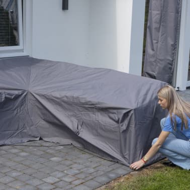 Madison Cobertura p/ lounge de exterior 320x255x70 cm direita cinzento[3/13]