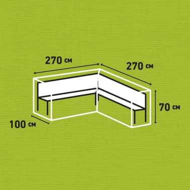 Madison Cobertura para lounge de exterior 270x270x70 cm cinzento[13/13]