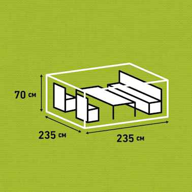 Madison Cobertura para lounge de exterior 235x235x70 cm cinzento[13/13]