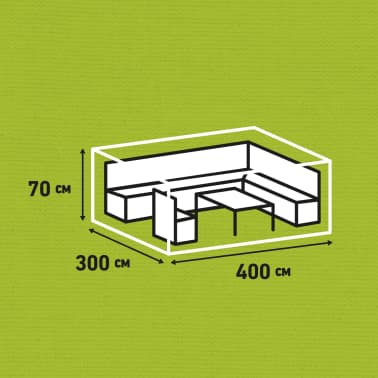 Madison Cobertura para lounge de exterior 400x300x70 cm cinzento[13/14]