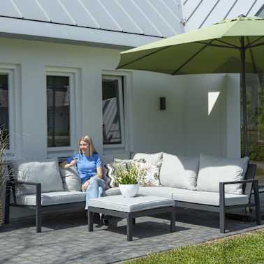 Madison Cobertura para lounge de exterior 255x255x70 cm cinzento[3/10]