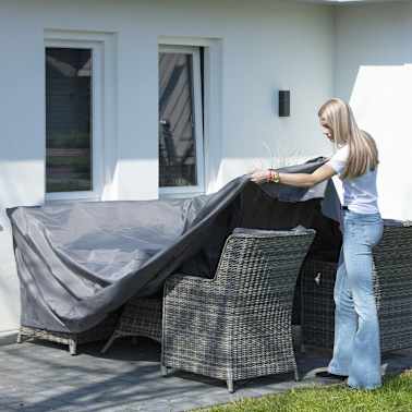 Madison Cobertura para lounge de exterior 210x200x70 cm cinzento[4/14]