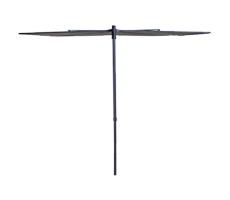 Madison Ομπρέλα Βεράντας Sun Wave Ανοιχτό Γκρι 270 x 150 εκ.