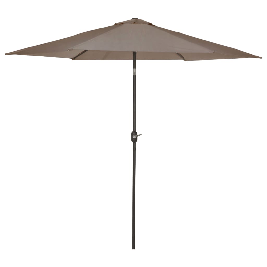 Madison parasol Tenerife 300 cm rund gråbrun
