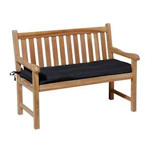 Madison Bankauflage Basic 150x48 cm Schwarz