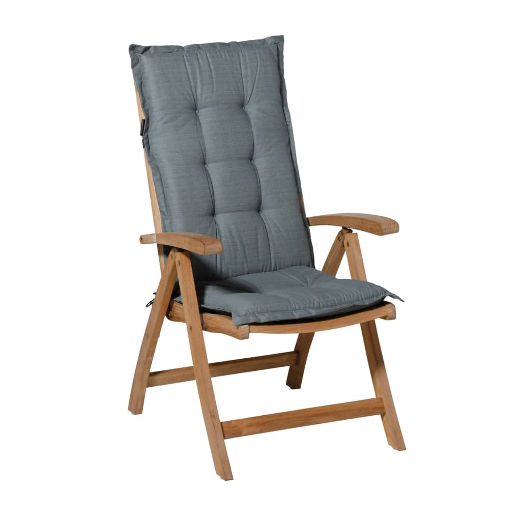 Madison Stoelkussen met hoge rug Basic 123x50 cm grijs afbeelding