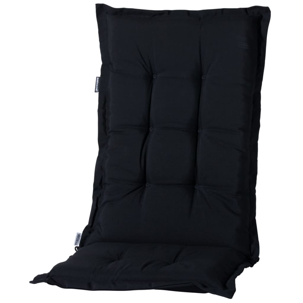 Madison Hoog stoelkussen Panama 123x50 cm zwart PHOSB223