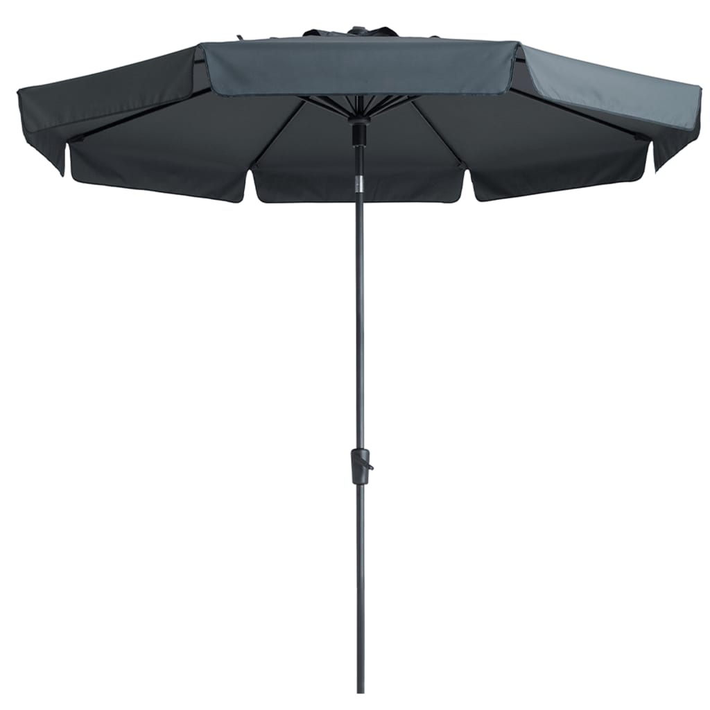 Afbeelding Madison parasol Flores rond 300 cm grijs door Vidaxl.nl