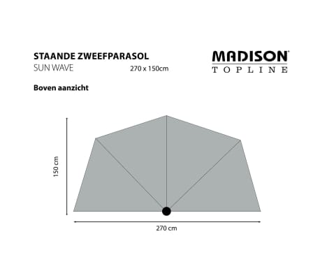 madison sun wave parasol