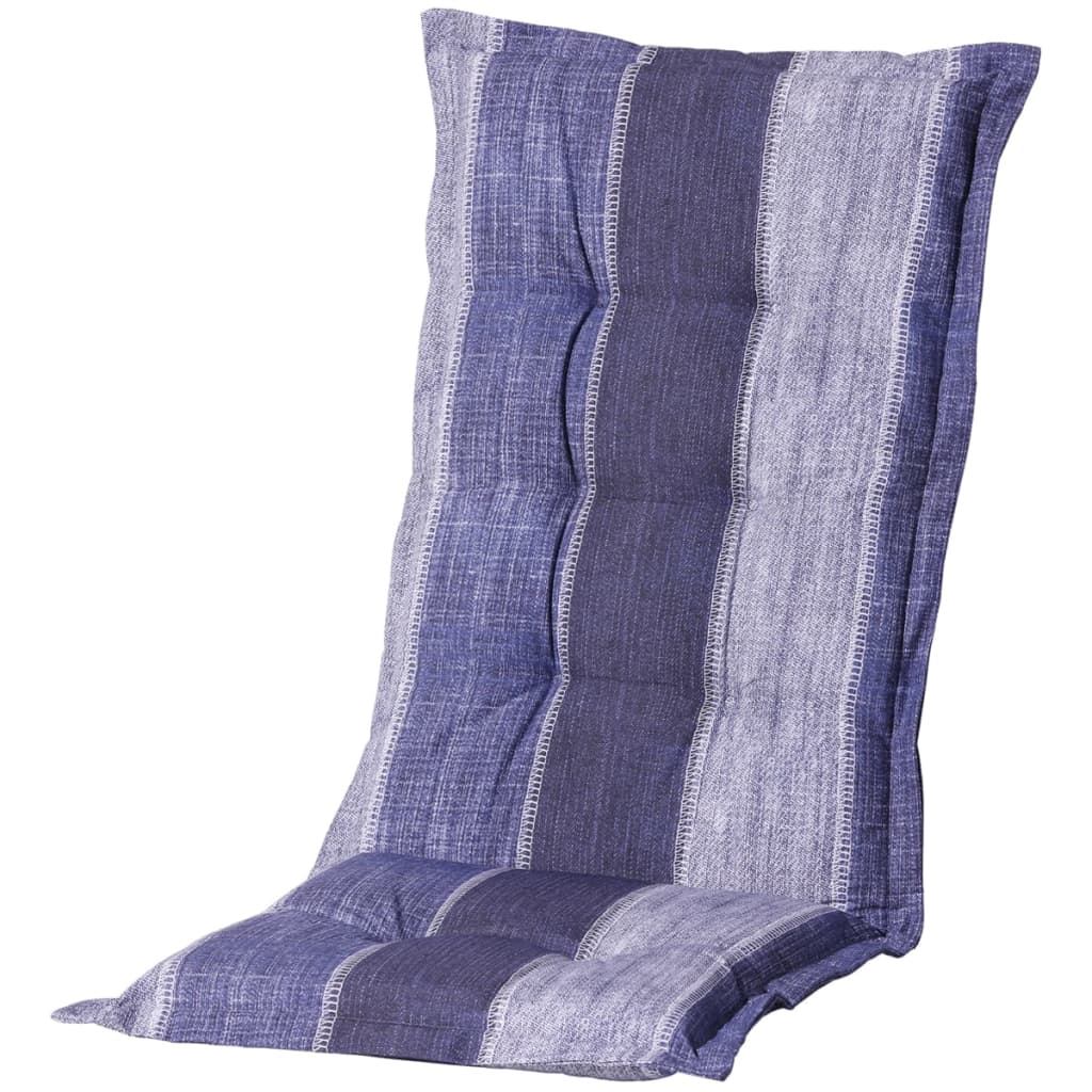 VidaXL - Madison Hoog stoelkussen Denim Stripe 123x50 cm blauw PHOSF365