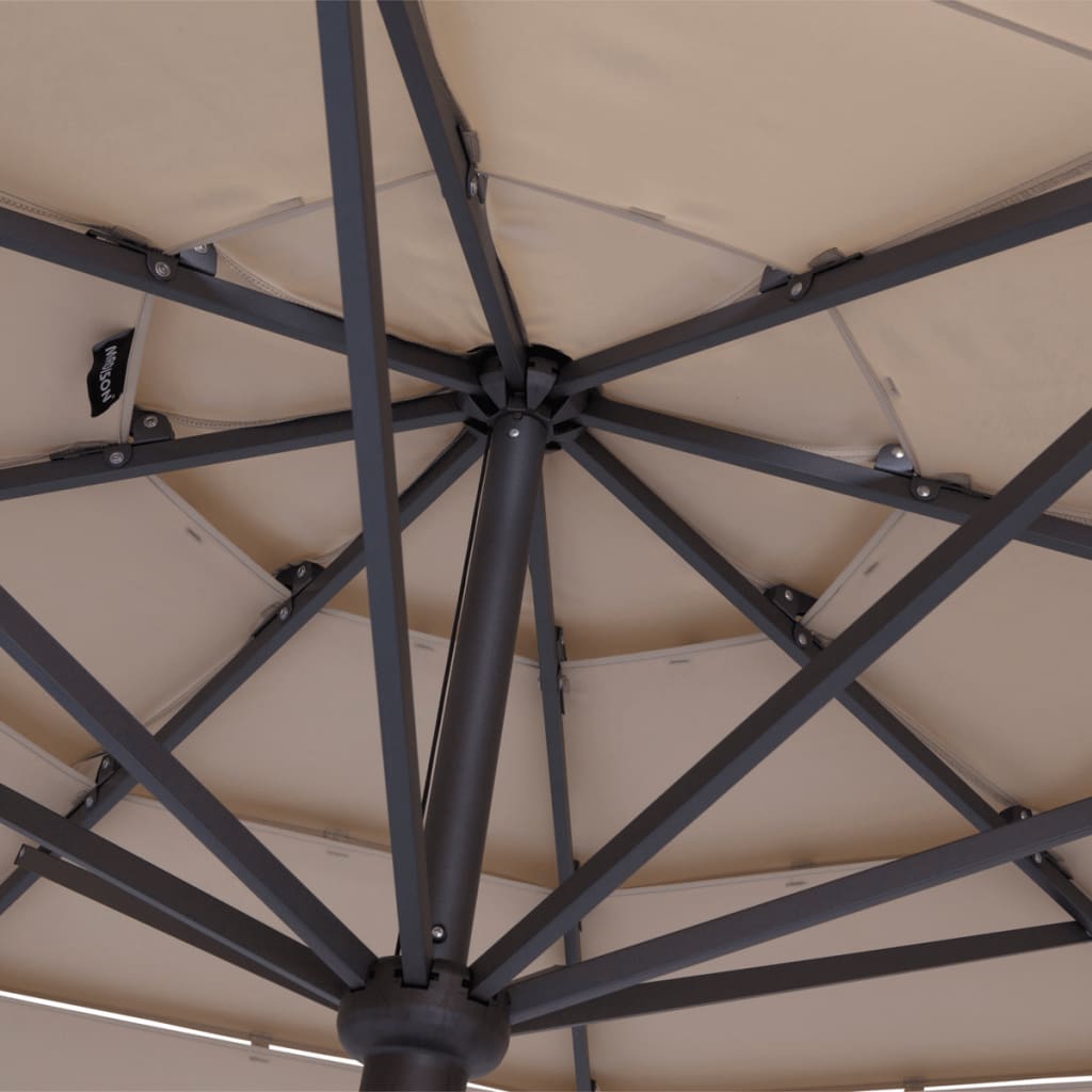 

Madison Parasol Syros open structuur vierkant 280 cm ecru