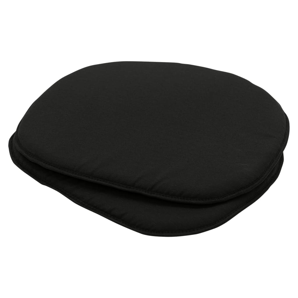 Madison Coussins de siège Panama 2 pcs 39x36 cm Noir
