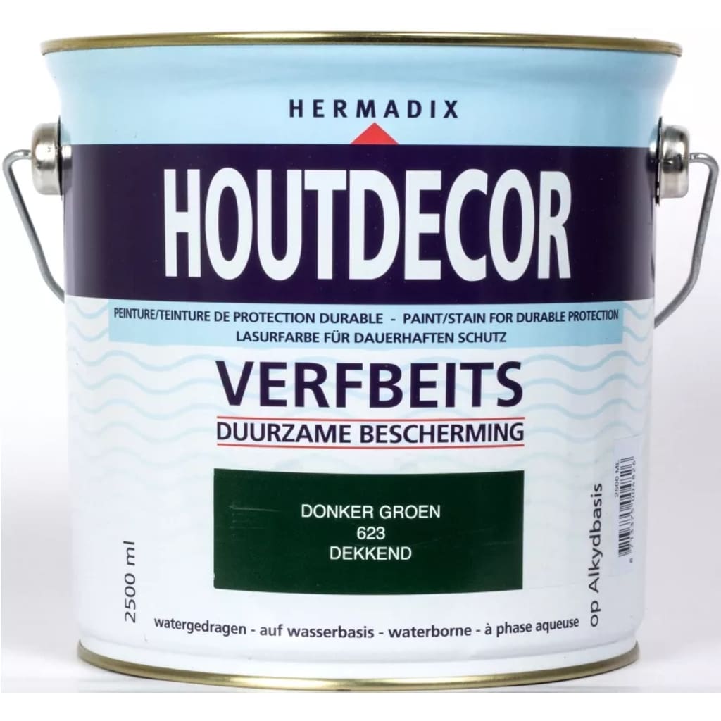 Afbeelding Hermadix Houtdecor 623 donker groen 2500 ml door Vidaxl.nl