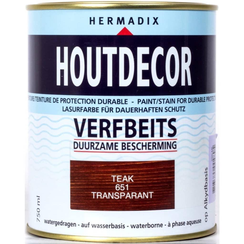 Afbeelding Hermadix Houtdecor 651 teak 750 ml door Vidaxl.nl