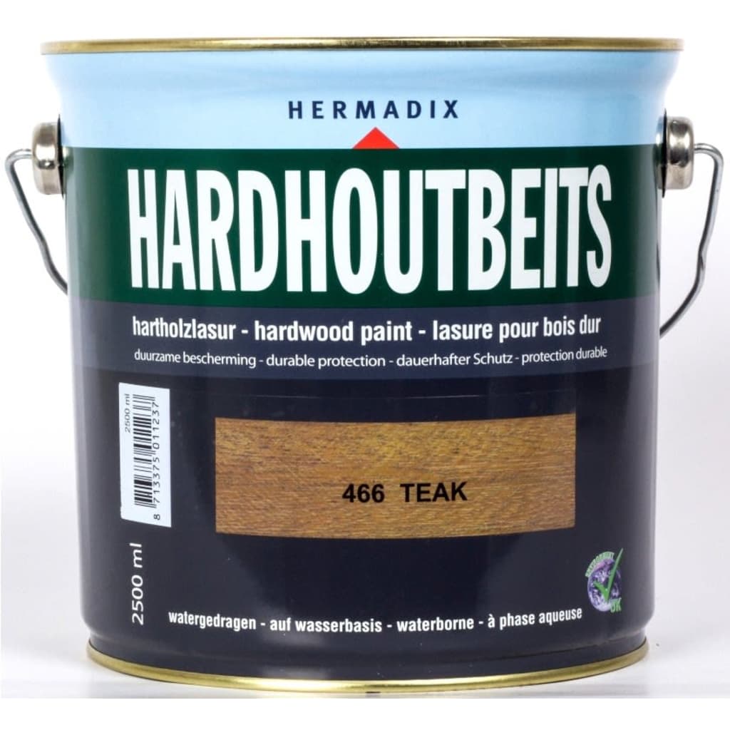 Hermadix Hardhoutbeits 466 teak 2500 ml