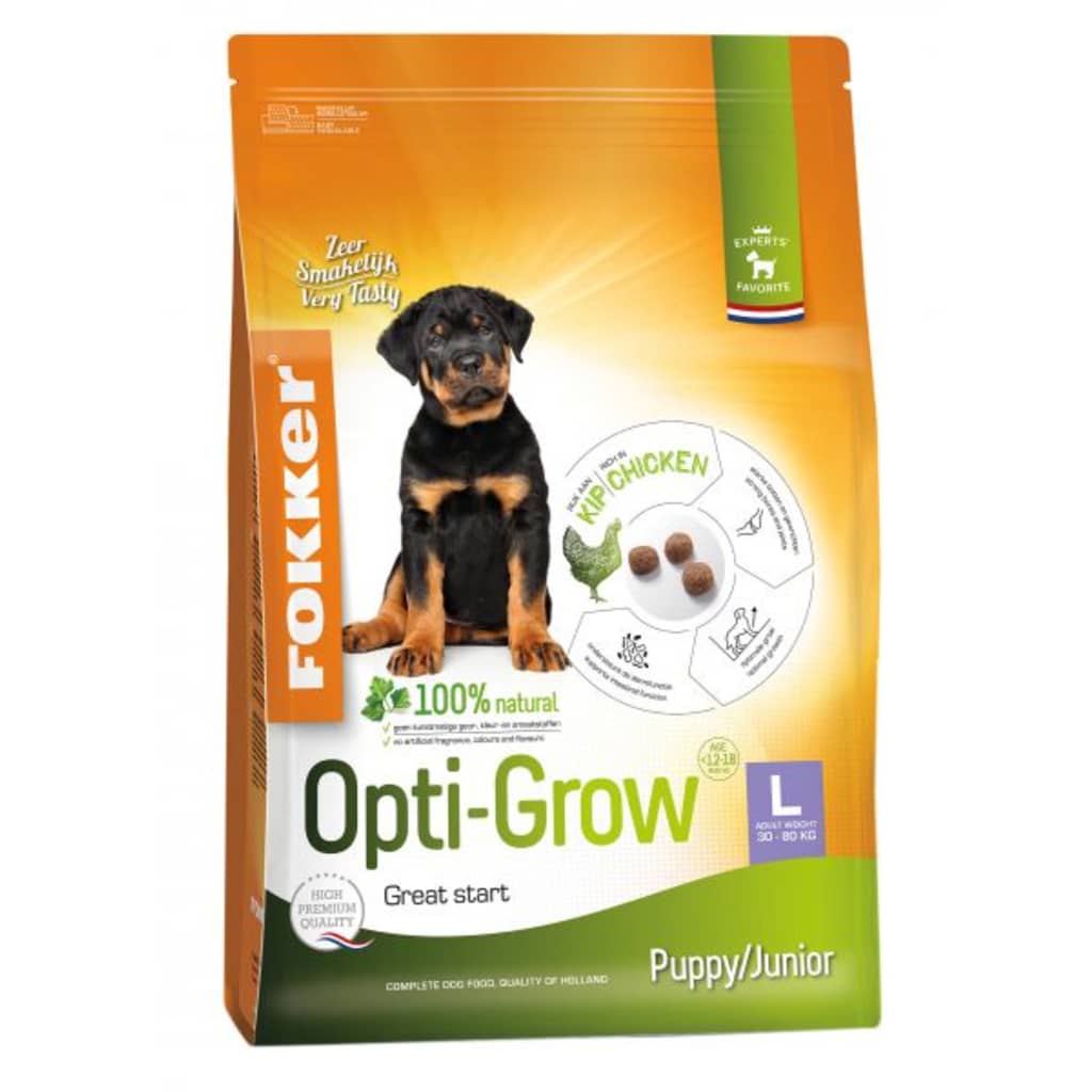 Afbeelding Fokker Dog Opti-Grow L Kip - Hondenvoer - 2.5 kg door Vidaxl.nl